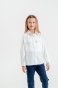 Picture of CEMIX Girl Cotton Shirt - White
