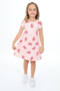 Picture of ToonToy Girls' Pink Heart Print Dress