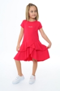 Picture of ToonToy Girls' Red Ruffle Queen Dress