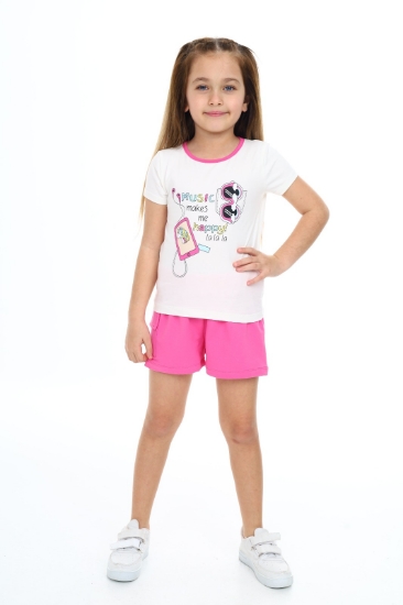 Picture of ToonToy Girls' Music Joy Tee and Shorts Set