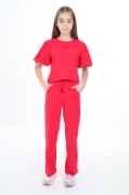 Picture of TOONTOY Girls Pyjamas Set - Vibrant Red