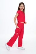 Picture of TOONTOY Girls Loungewear Set - Red