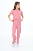 Picture of  TOONTOY Girls Loungewear Set - Pink