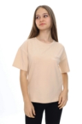 Picture of TOONTOY Girls' Classic Beige T-Shirt - "Happy Times"