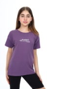 Picture of ToonToy Inspirational Purple Tee For Girls