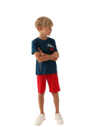 Picture of US Polo- Sahil Mavisi Bermuda Erkek Çocuk Pijama Takımı