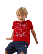 Picture of US Polo- Adventurer Kırmızı Bermuda Erkek Çocuk Pijama Takımı